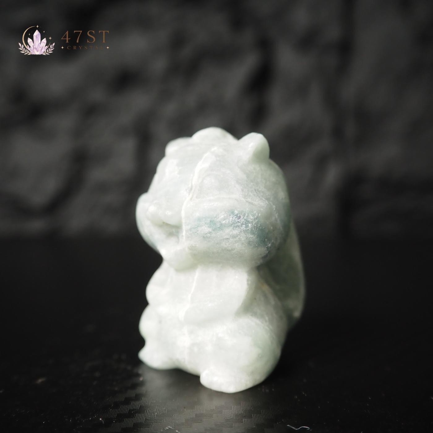 Blue Aventurine Squirrel Carving