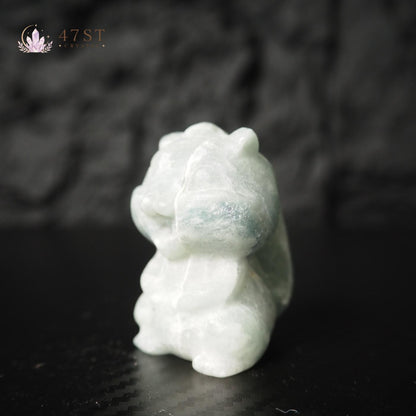 Blue Aventurine Squirrel Carving