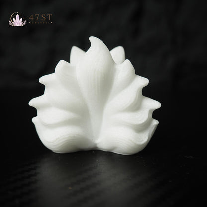 White Jade Nine Tail Fox Carving