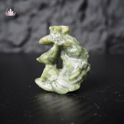 Serpentine Fox Carving
