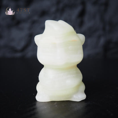 Afghan Jade Squirrel Carving