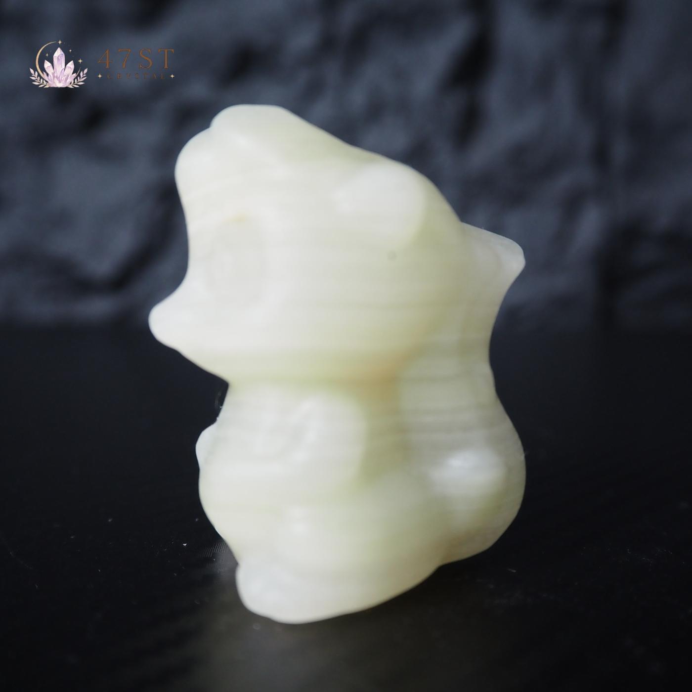 Afghan Jade Squirrel Carving