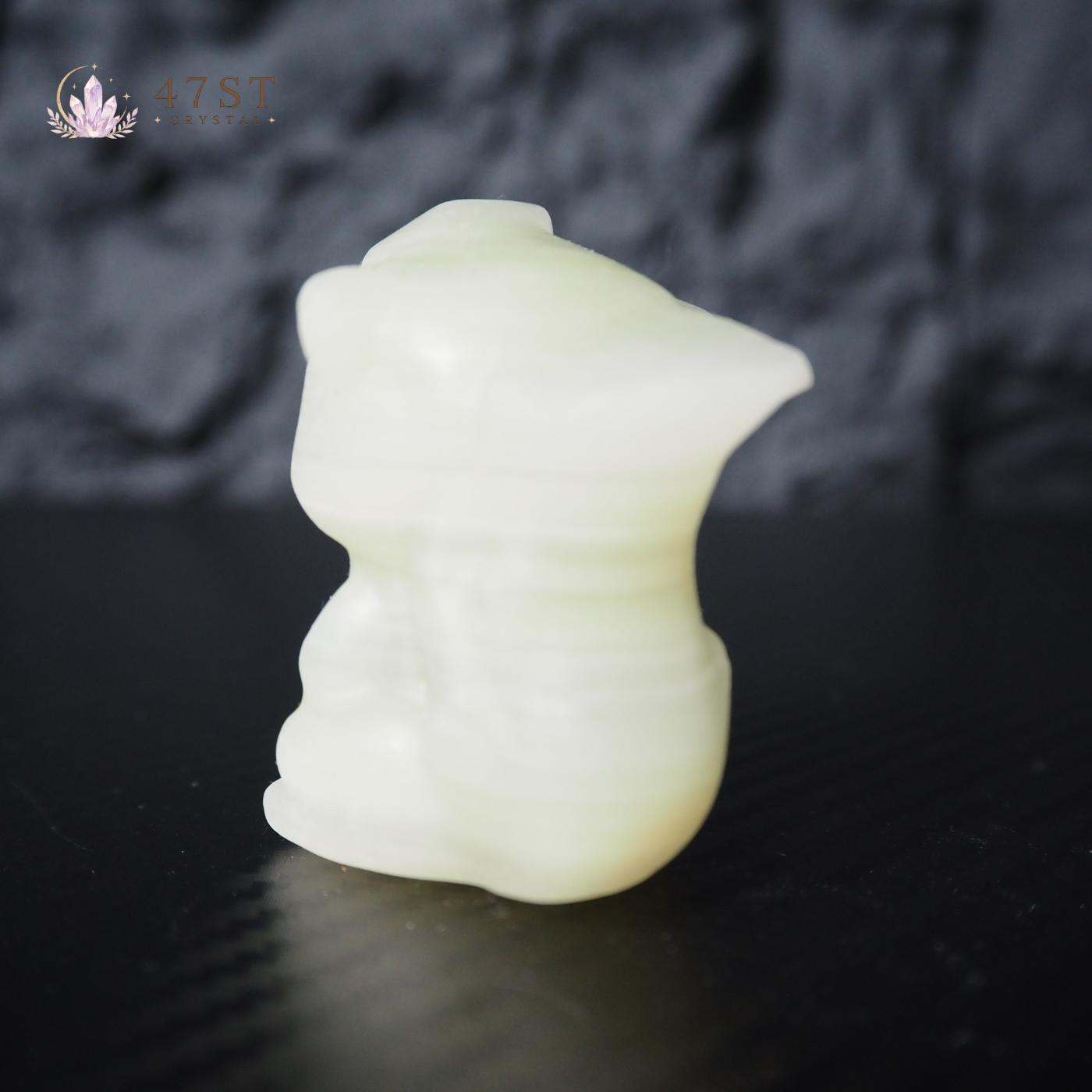 Afghan Jade Squirrel Carving