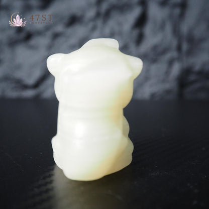 Afghan Jade Squirrel Carving