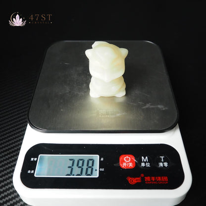 Afghan Jade Squirrel Carving