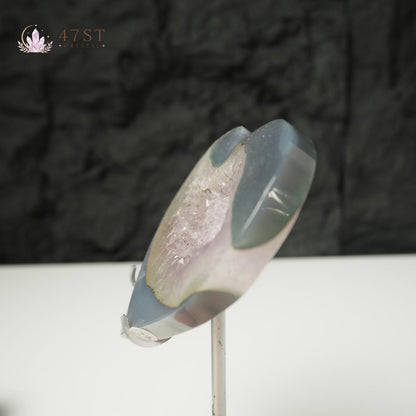 Druzy Agate Heart