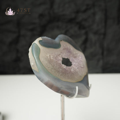 Druzy Agate Heart
