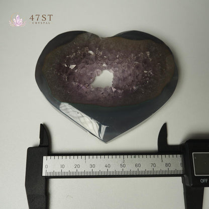 Druzy Agate Heart