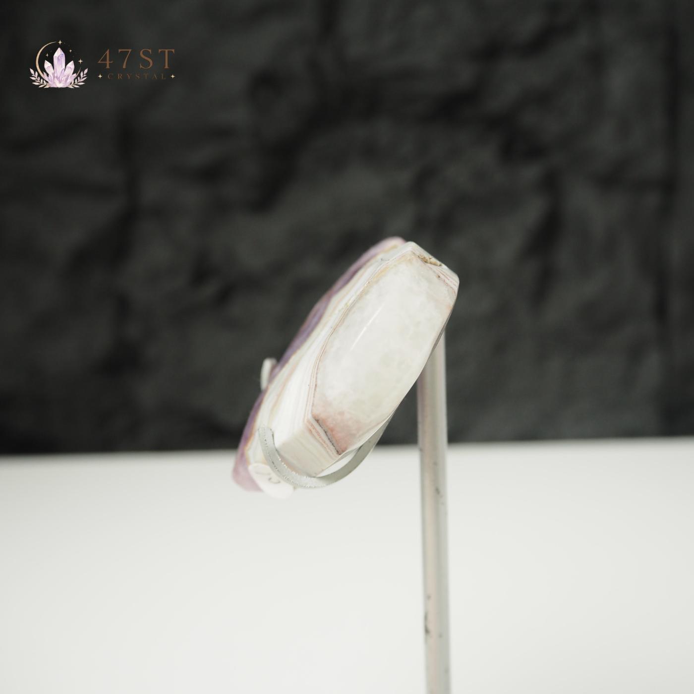 Amethyst Agate Heart