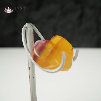 Yellow Fluorite Heart