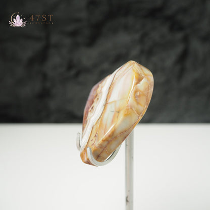 Amethyst Agate Heart