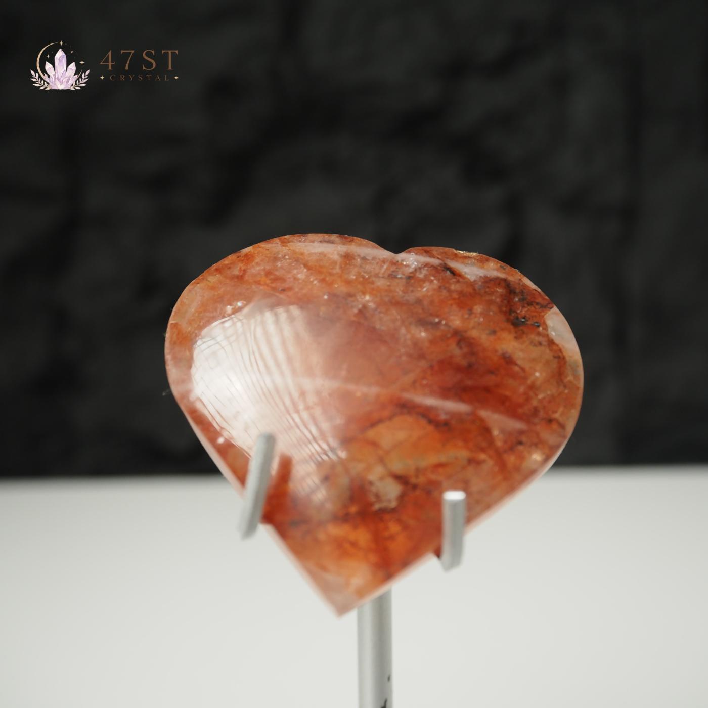Fire Quartz Heart
