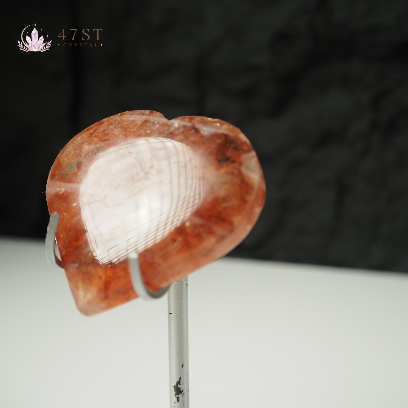 Fire Quartz Heart