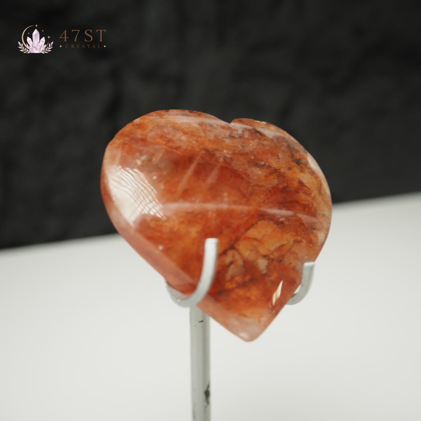 Fire Quartz Heart