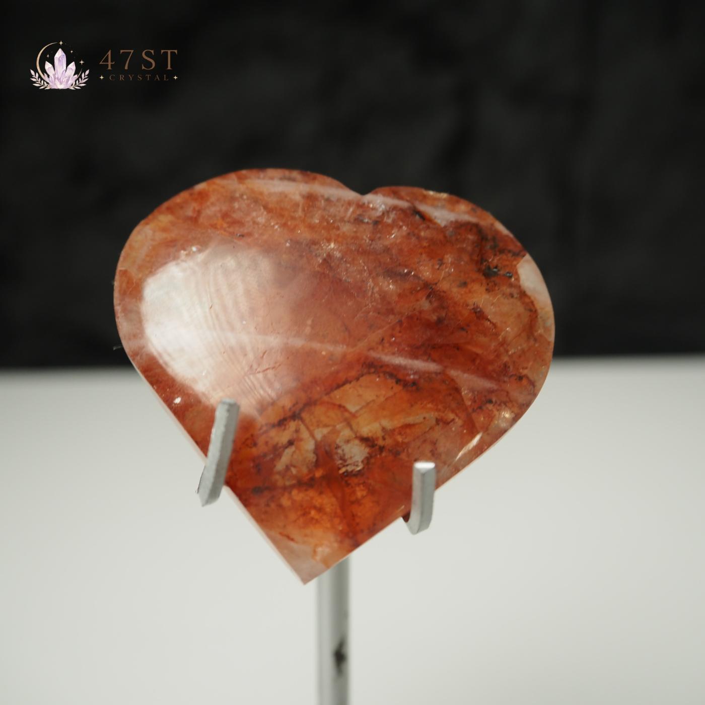 Fire Quartz Heart