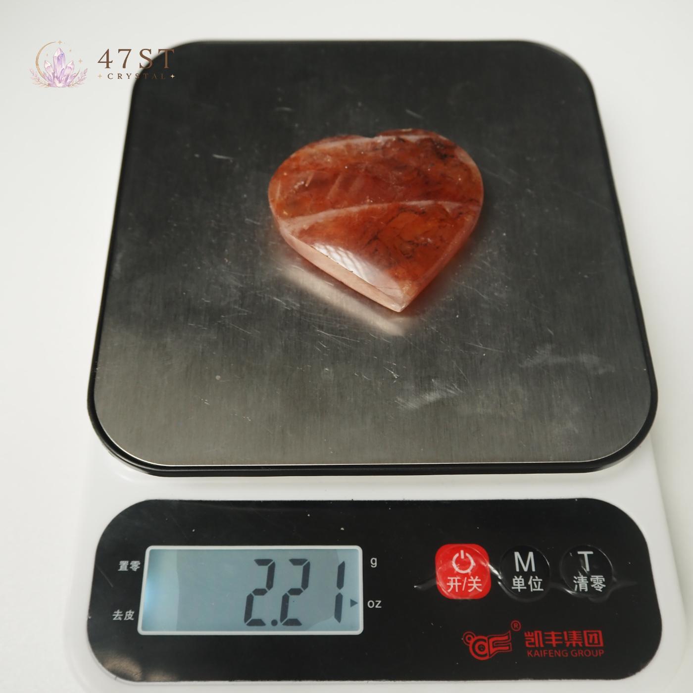 Fire Quartz Heart