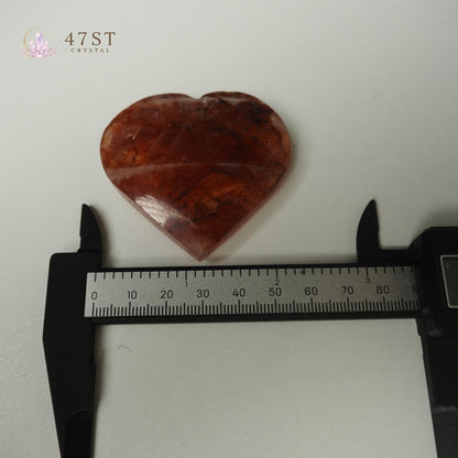 Fire Quartz Heart