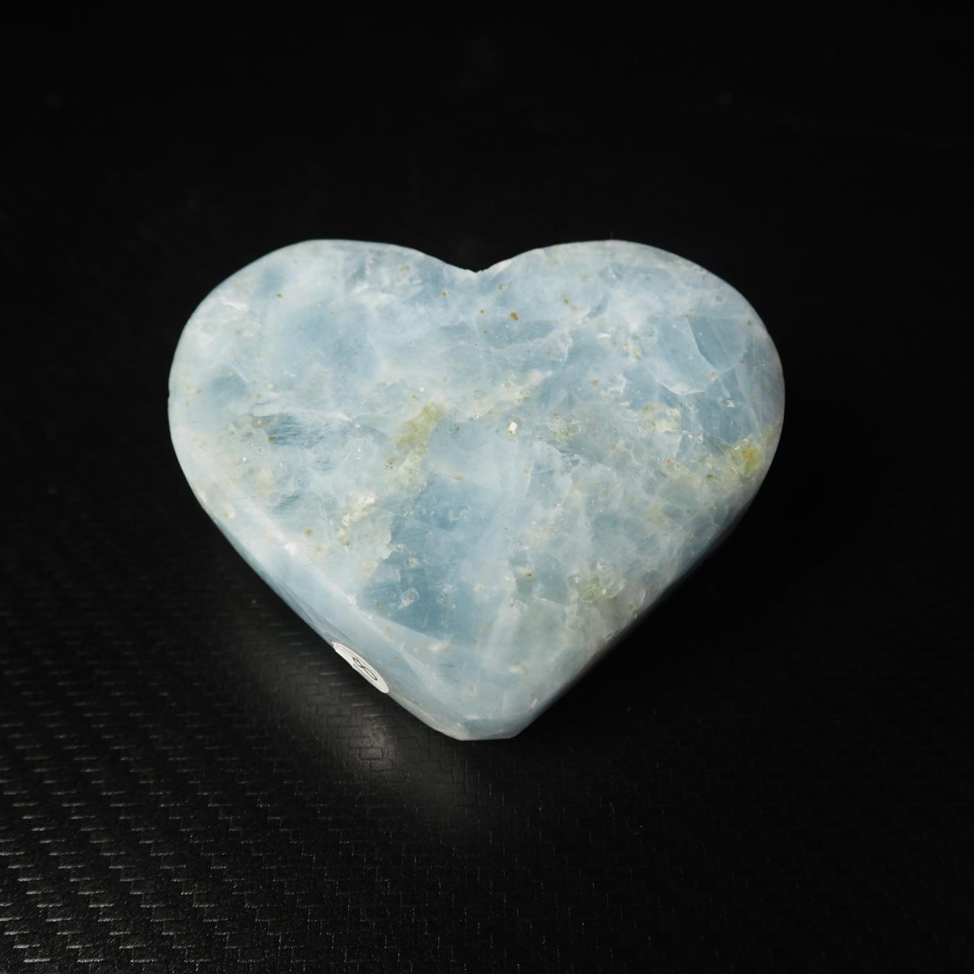 Blue Calcite Heart