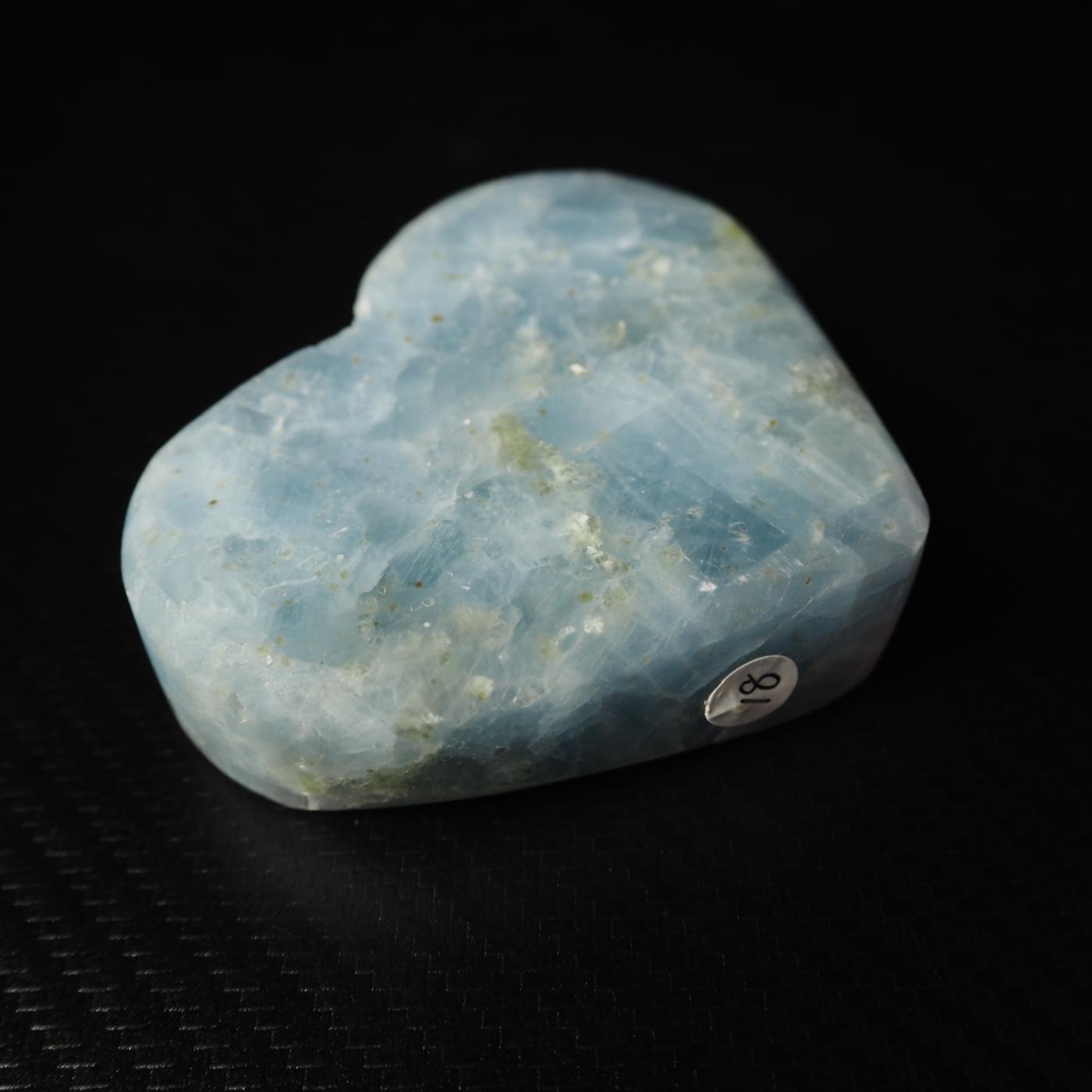 Blue Calcite Heart