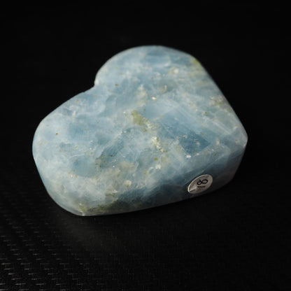 Blue Calcite Heart