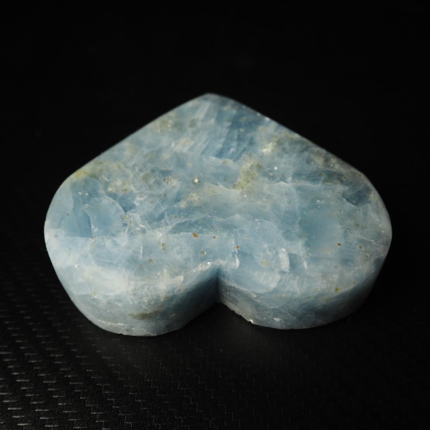 Blue Calcite Heart