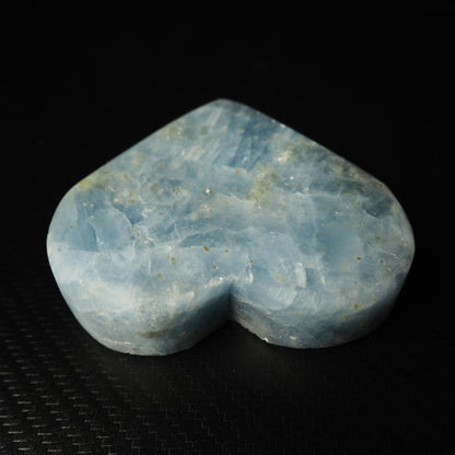 Blue Calcite Heart