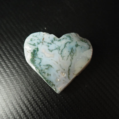 Moss Agate Heart