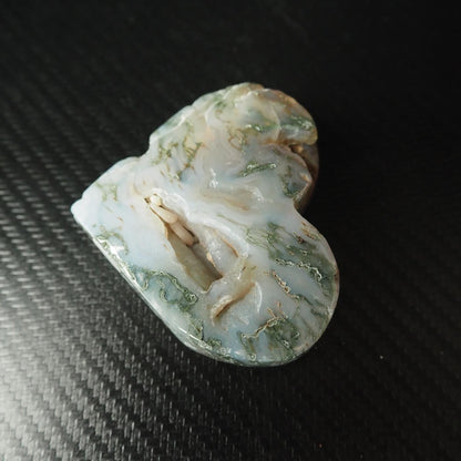 Moss Agate Heart