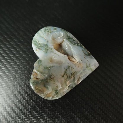 Moss Agate Heart