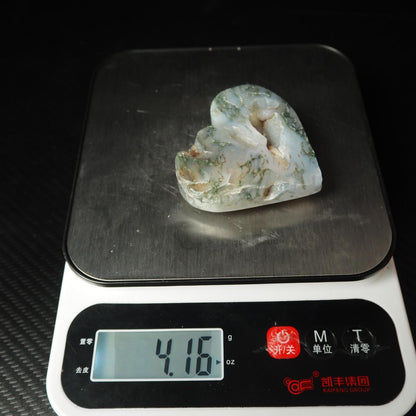 Moss Agate Heart