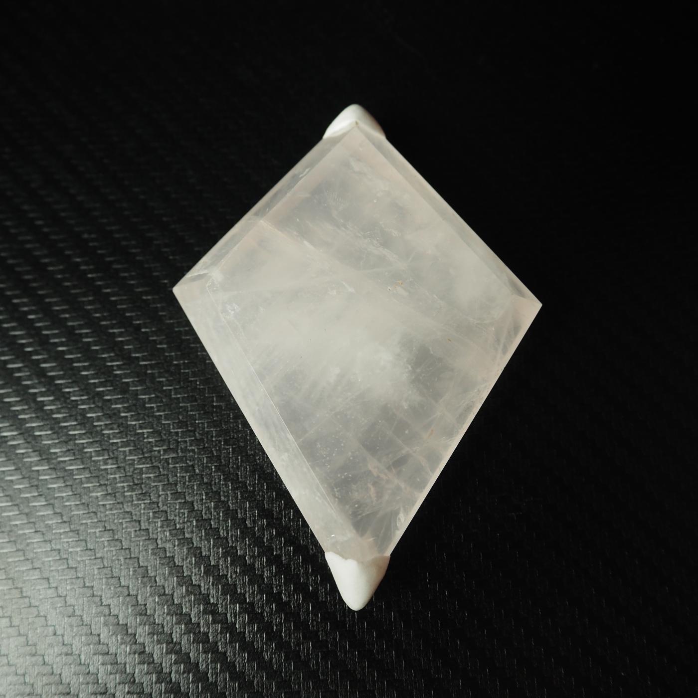 Rose Quartz Diamond Carving