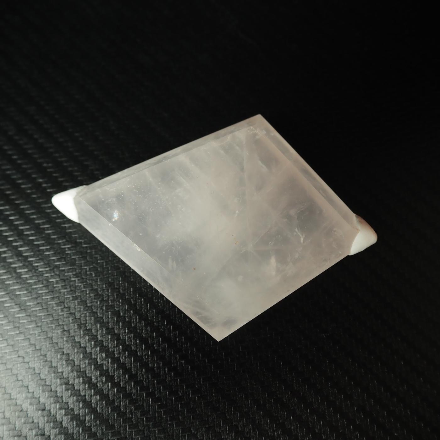 Rose Quartz Diamond Carving