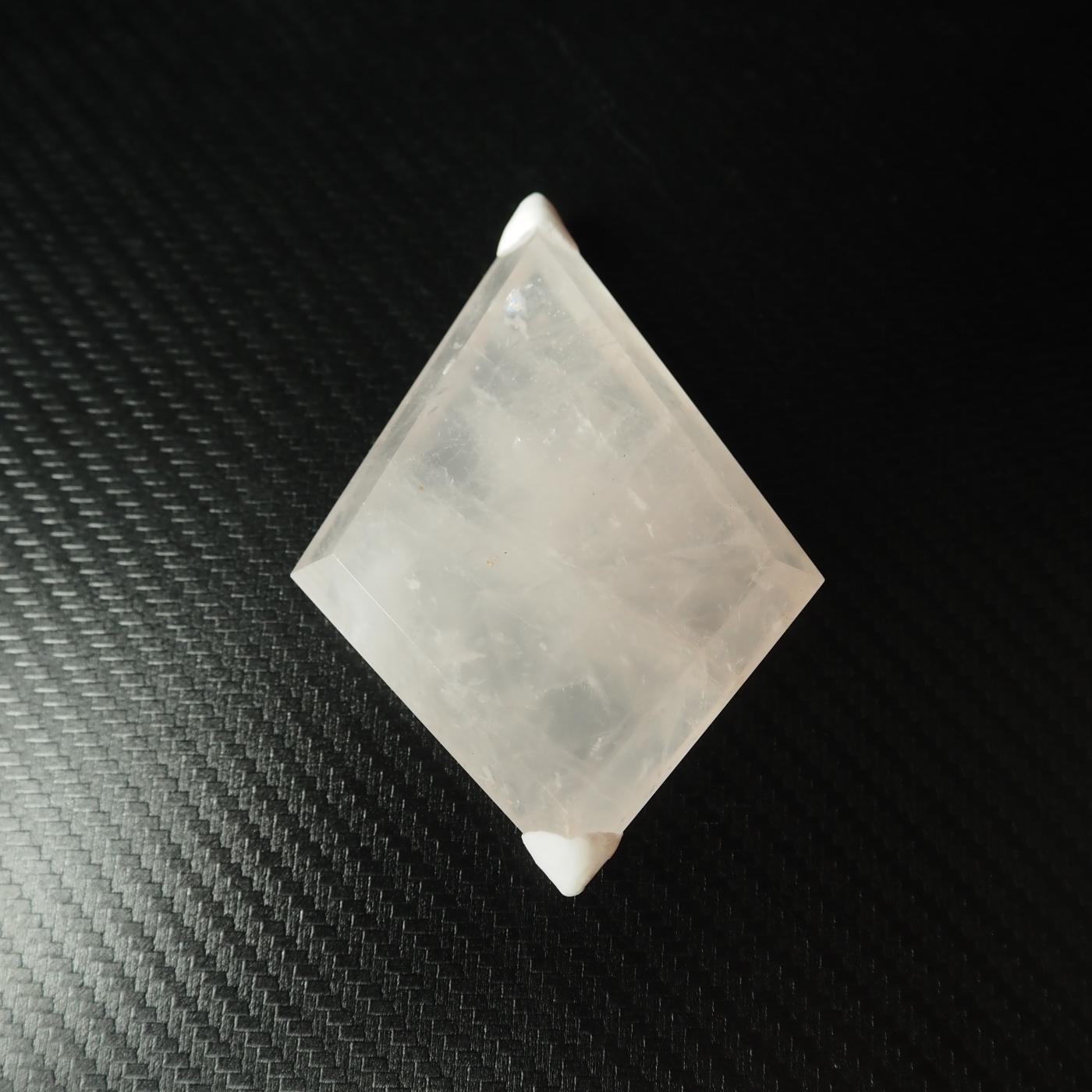 Rose Quartz Diamond Carving