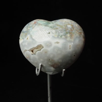 Moss Agate Heart