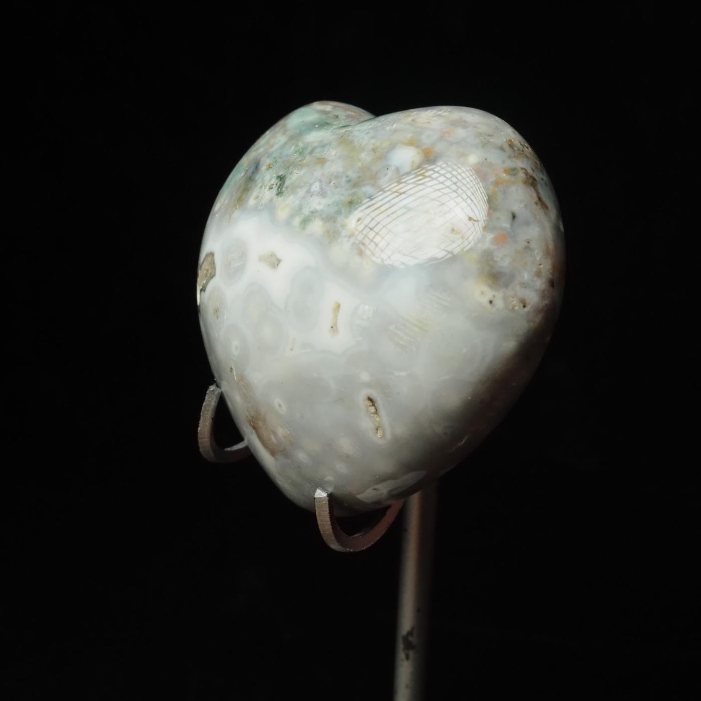 Moss Agate Heart