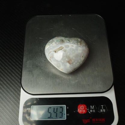Moss Agate Heart