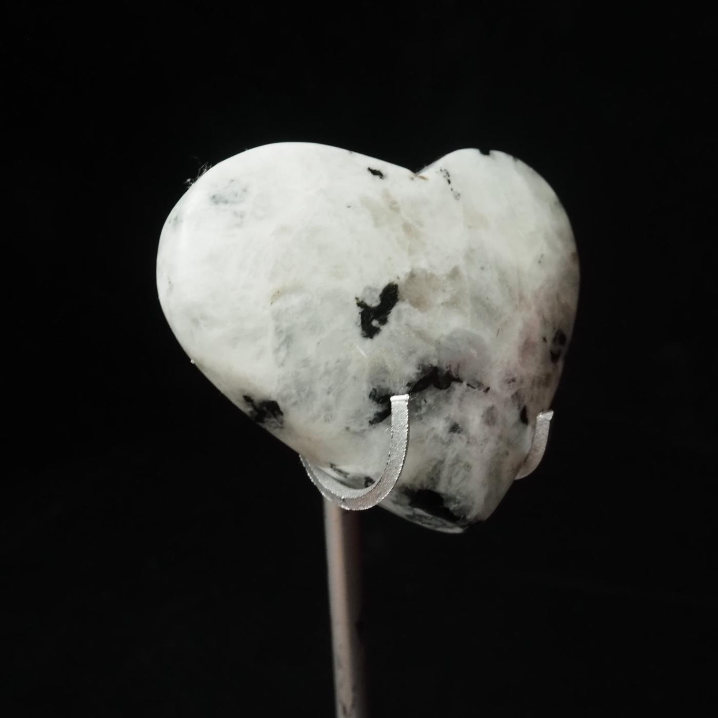 Rainbow Moonstone Heart