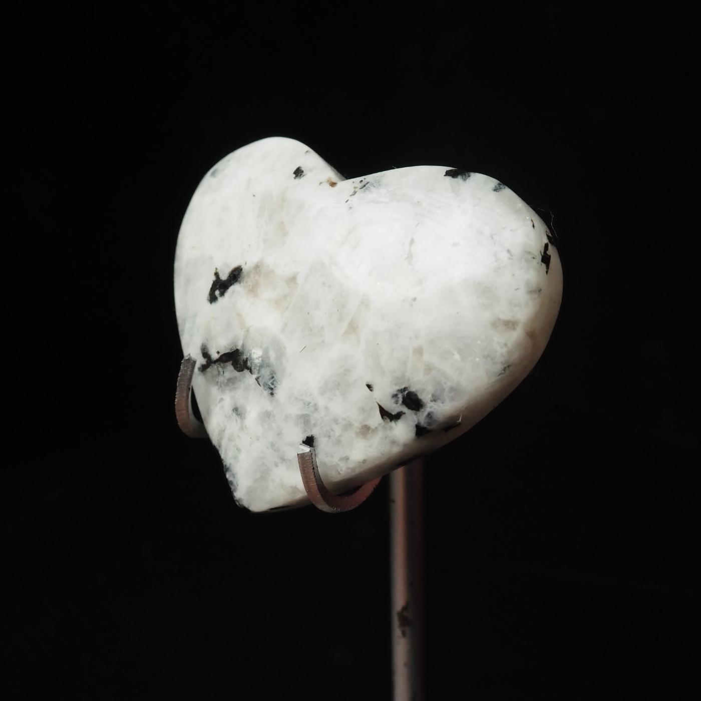 Rainbow Moonstone Heart