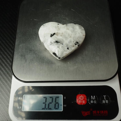 Rainbow Moonstone Heart