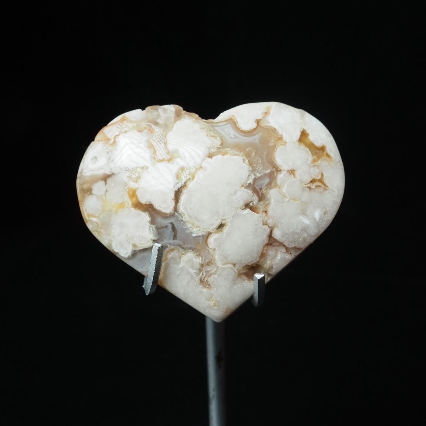 Flower Agate Heart