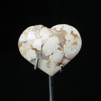 Flower Agate Heart