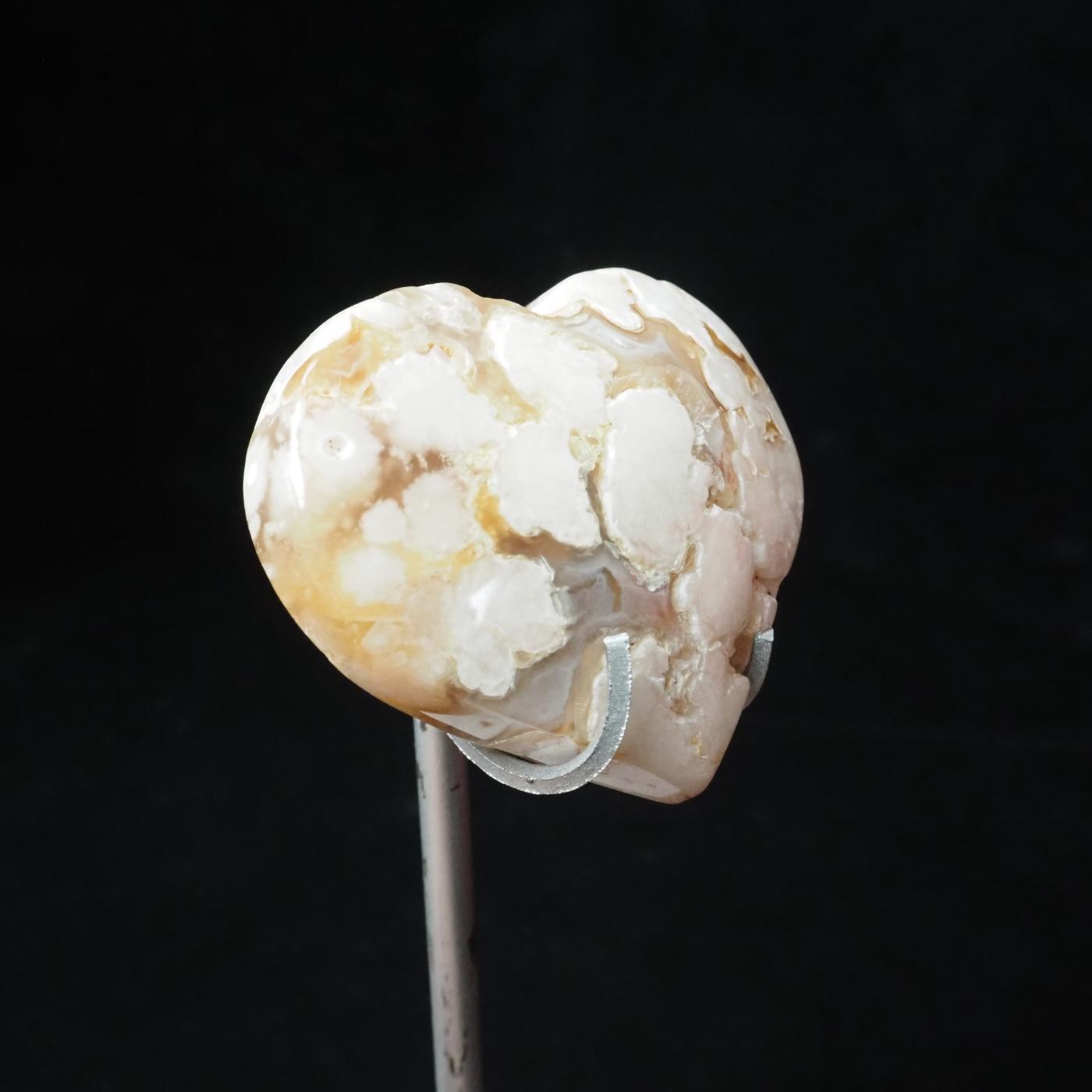 Flower Agate Heart