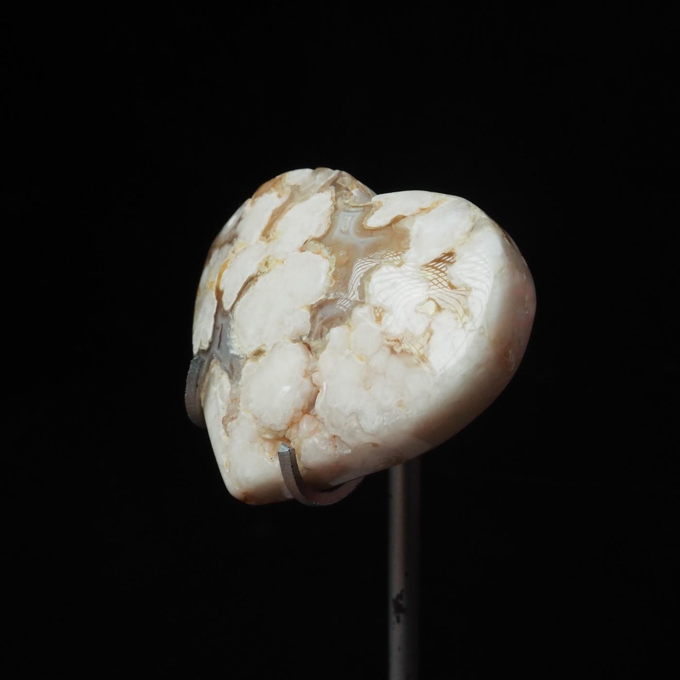 Flower Agate Heart