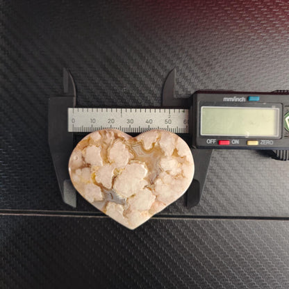 Flower Agate Heart