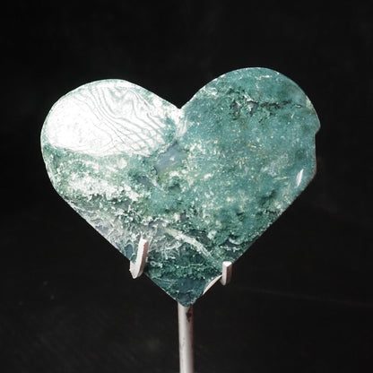Moss Agate Heart
