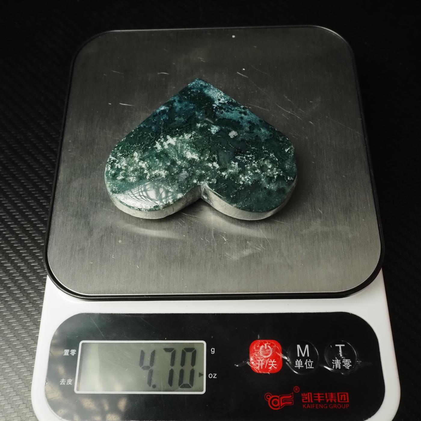 Moss Agate Heart