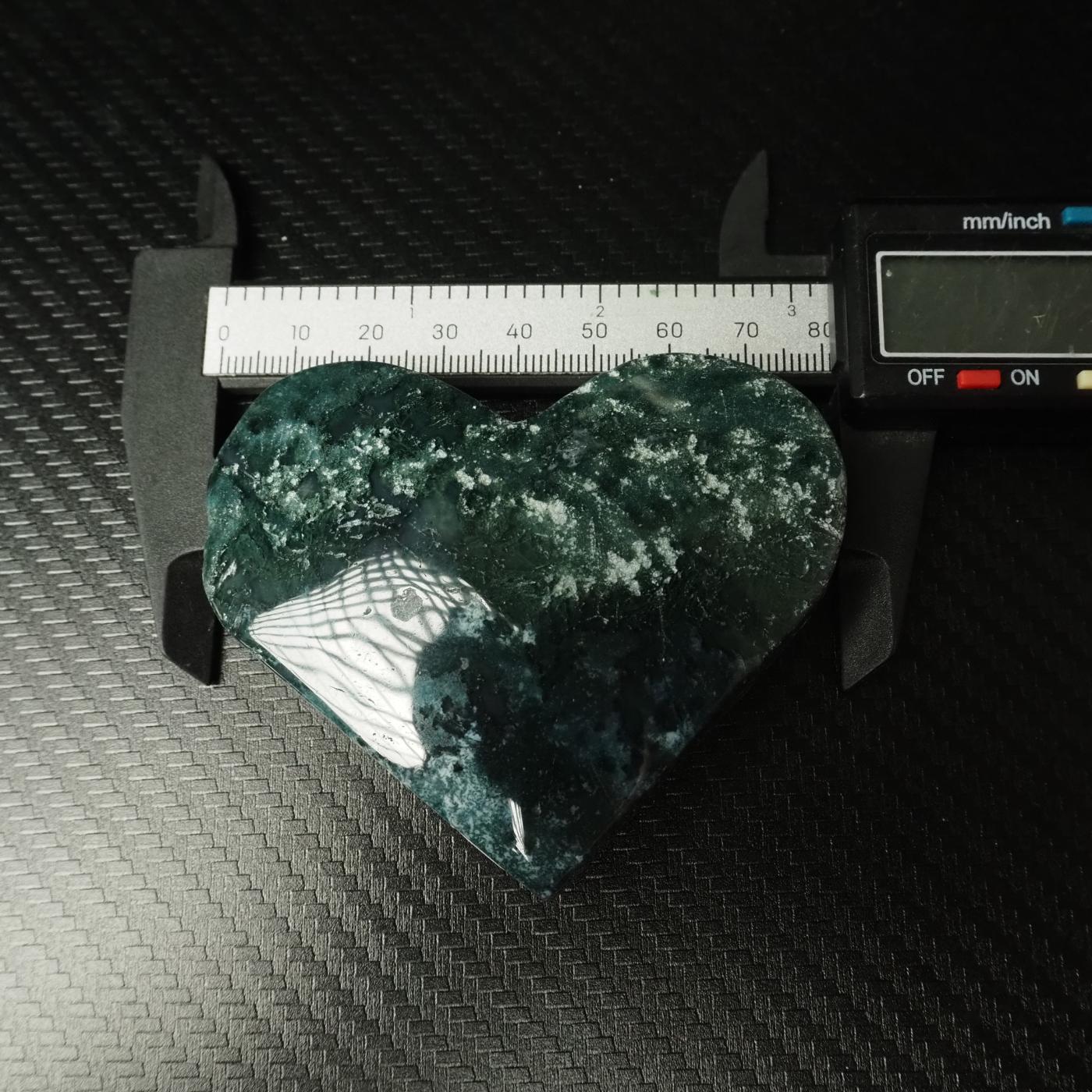 Moss Agate Heart