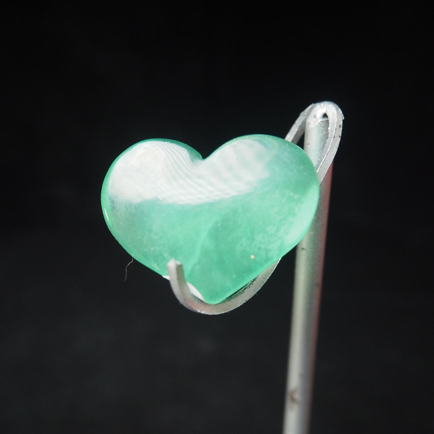 Green Fluorite Heart