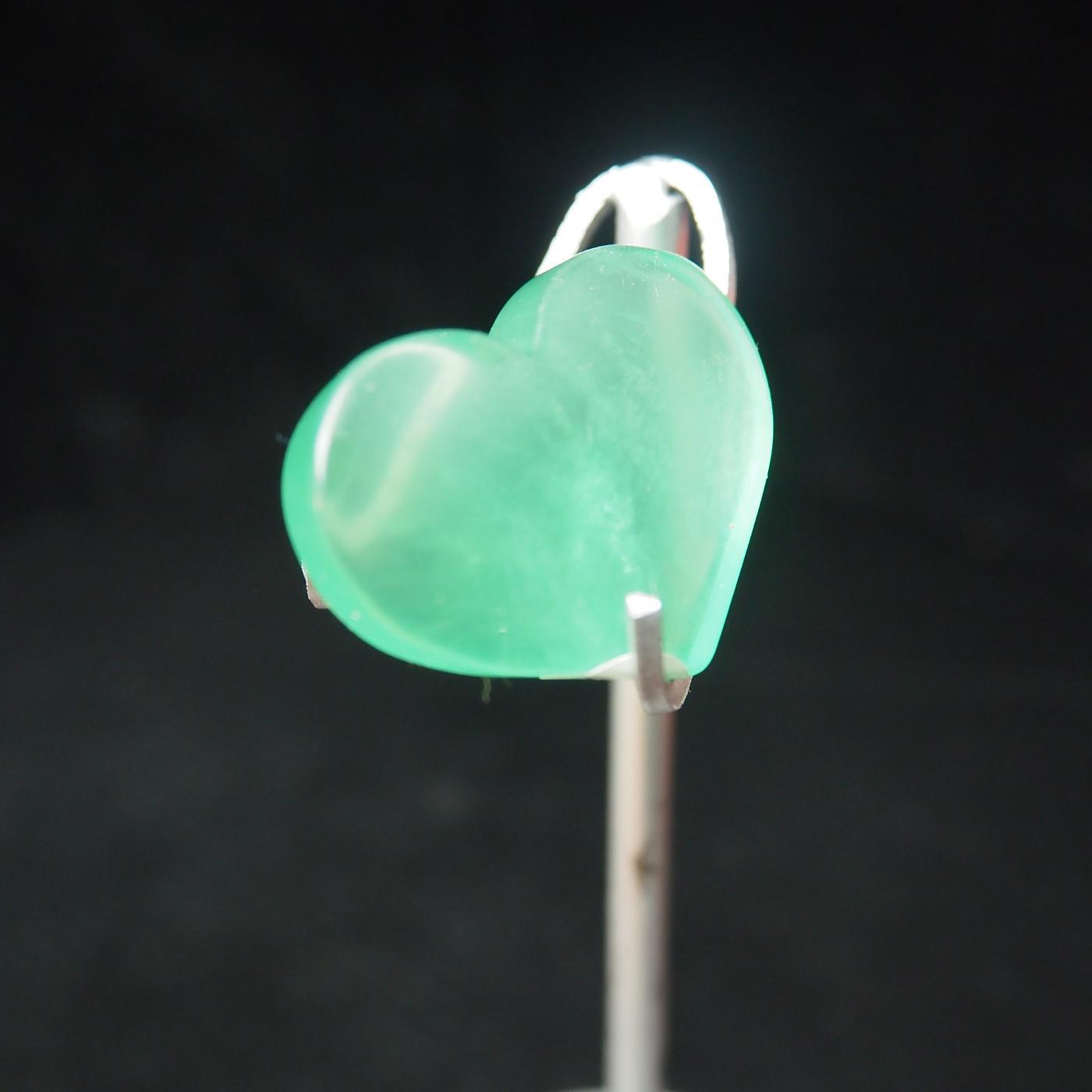 Green Fluorite Heart