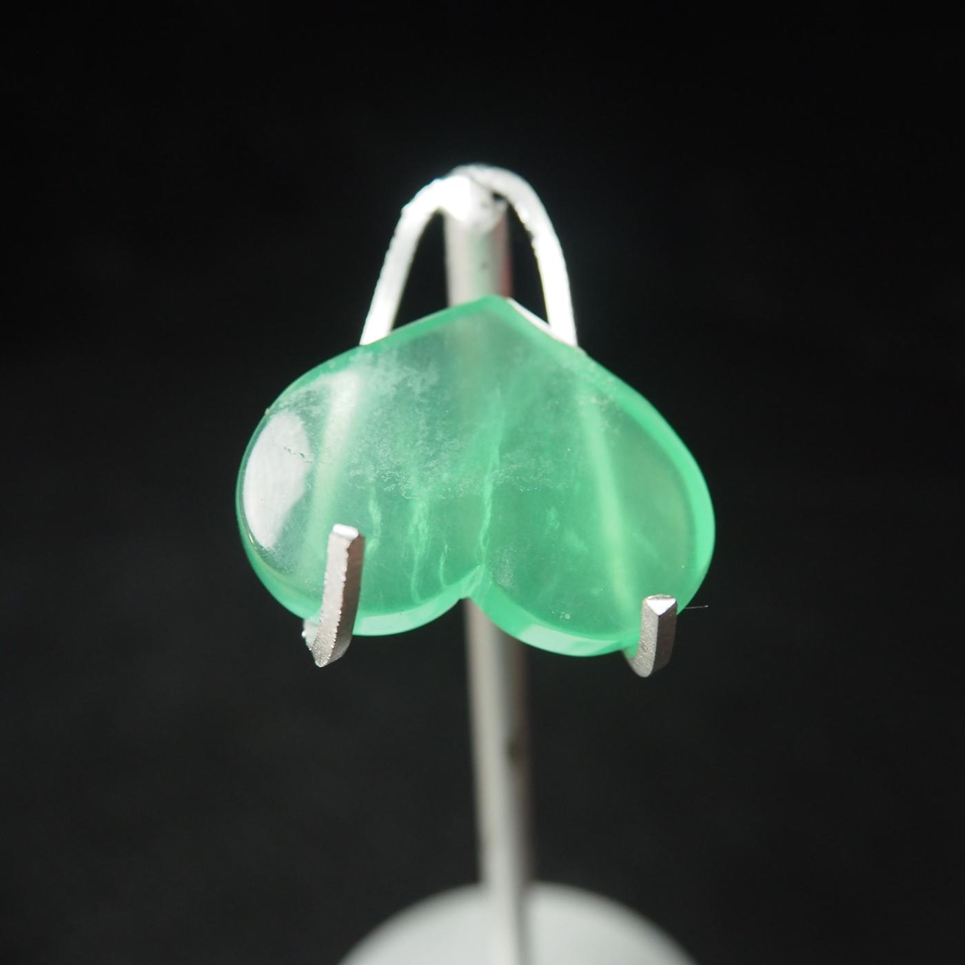 Green Fluorite Heart